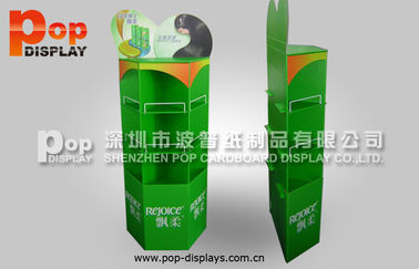9 Compartments Stable Shampoo Cardboard Display Stands Custom Design
