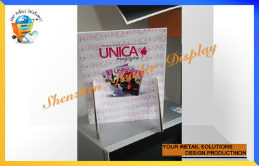 Cardboard Magazine Display Stands For Retail Stores / Cardboard Display Units