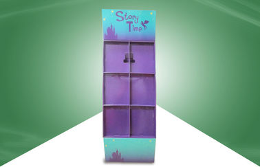 Stable Free Standing Display Unit , Cardboard Floor Display Racks Recyclable