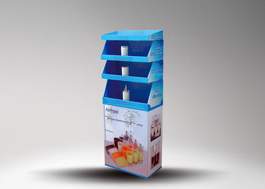 Retangle Art Paper Cardboard Display Stand , Countertop Display Racks