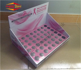 Desk Top C16 Cosmetic Corrugated Promotion Counter Display for Makeup Lips