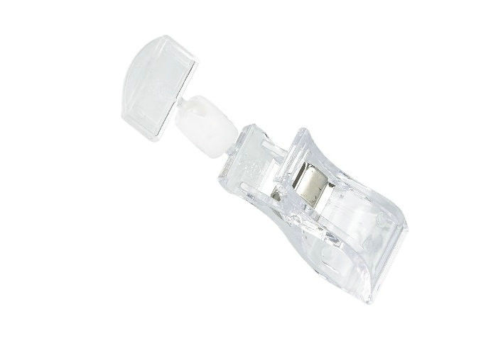 Department store Pop clip Acrylic Sign holders with spring steel