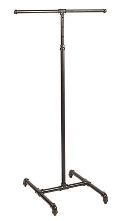 Two Arms Metal Tube Clothing Display Racks For Home / Hotel