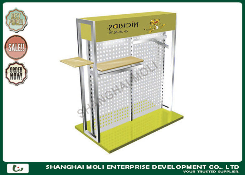 Children clothes shop retail garment racks , clothing display rack Powder Coating / Chrome