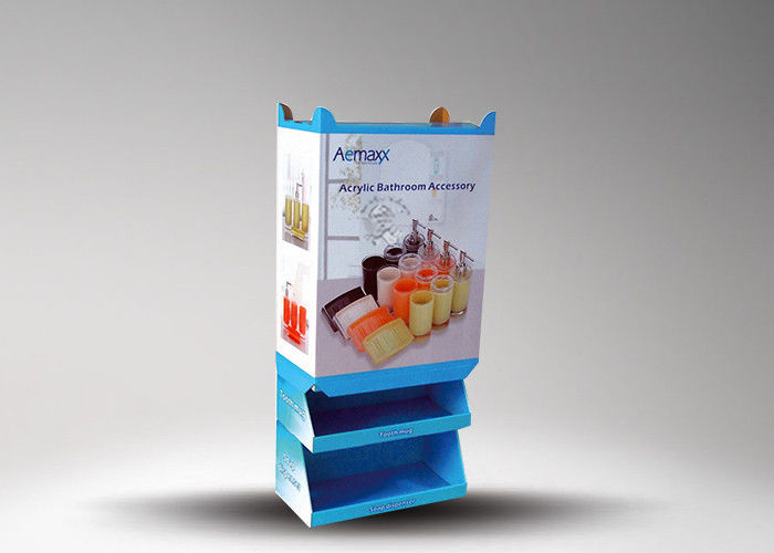 Retangle Art Paper Cardboard Display Stand , Countertop Display Racks
