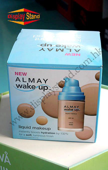 C17 Cube Corrugated Promotion Cosmetic Pakcaging Box for Shopping Malls
